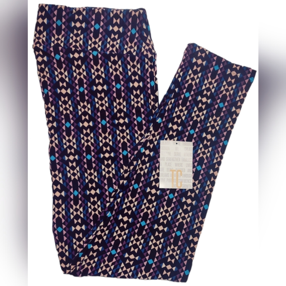 Navy with purple print leggings